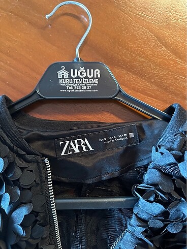 Zara Zara çiçek aplikeli ceket