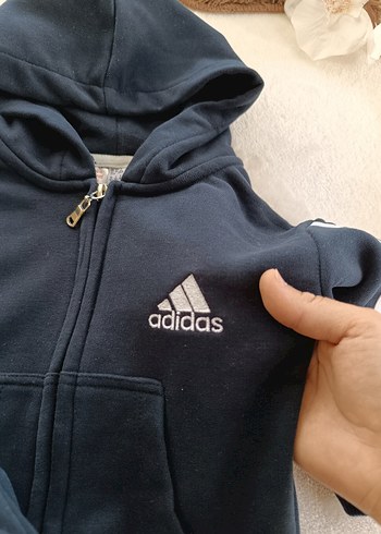 Erkek Çocuk Lacivert Fermuarlı Kapüşonlu Eşofman Takımı - Görsel 4