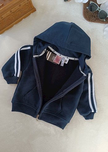 Erkek Çocuk Lacivert Fermuarlı Kapüşonlu Eşofman Takımı - Görsel 3