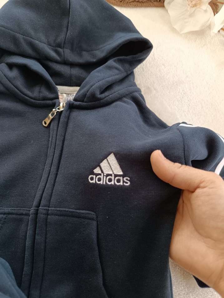 Erkek Çocuk Lacivert Fermuarlı Kapüşonlu Eşofman Takımı - Görsel 4