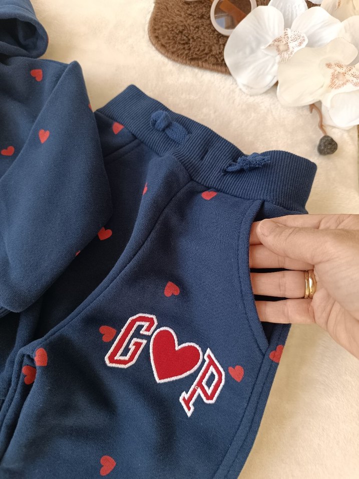 GAP fermuarlı kız çocuk takım - Görsel 4