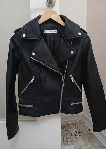 Mango Deri Biker Ceket