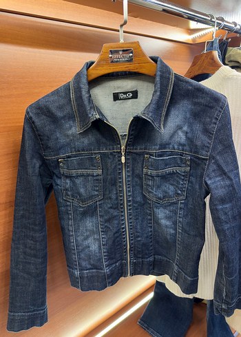 Orijinal Dolce&Gabbana  Lacivert Denim Ceket - Görsel 4