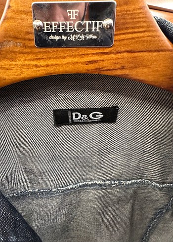 Orijinal Dolce&Gabbana  Lacivert Denim Ceket - Görsel 9