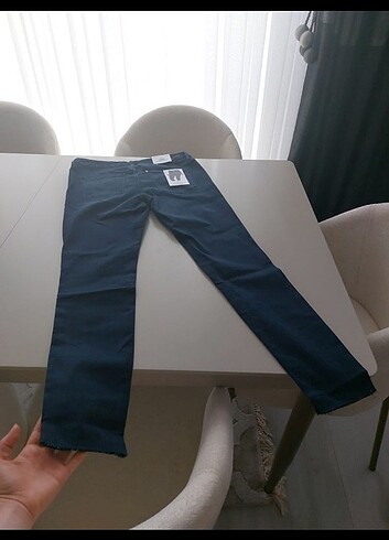 xxl Beden lacivert Renk Sıfır&Etiketli H&M Kadın Pantolon