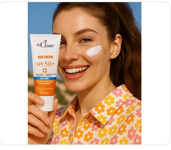 Dr.Clinic Spf 50+ Güneş Koruyucu Krem 50 ml ( UVA,UVB ve Mavi Iş