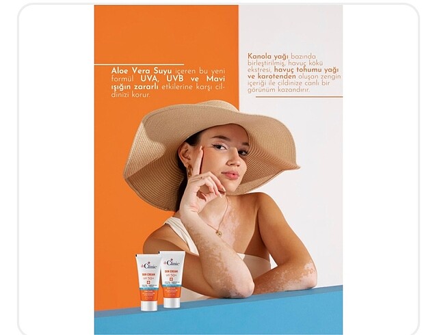 diğer Beden Dr.Clinic Spf 50+ Güneş Koruyucu Krem 50 ml ( UVA,UVB ve Mavi Iş