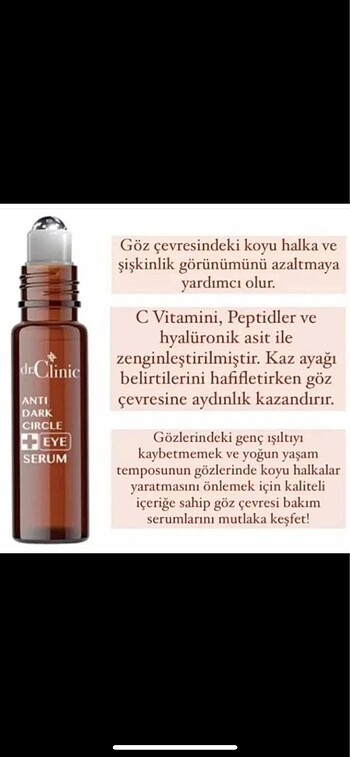Diğer Dr.Clinic Göz Çevresi Bakım Serumu 10ml