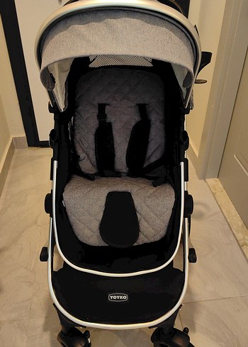 Yoyko Ultimate 3'ü 1 Arada Gri Bebek Arabası - Görsel 11