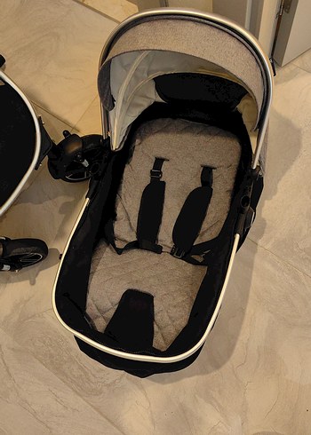 Yoyko Ultimate 3'ü 1 Arada Gri Bebek Arabası - Görsel 8