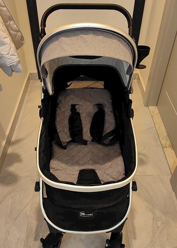 Yoyko Ultimate 3'ü 1 Arada Gri Bebek Arabası - Görsel 4