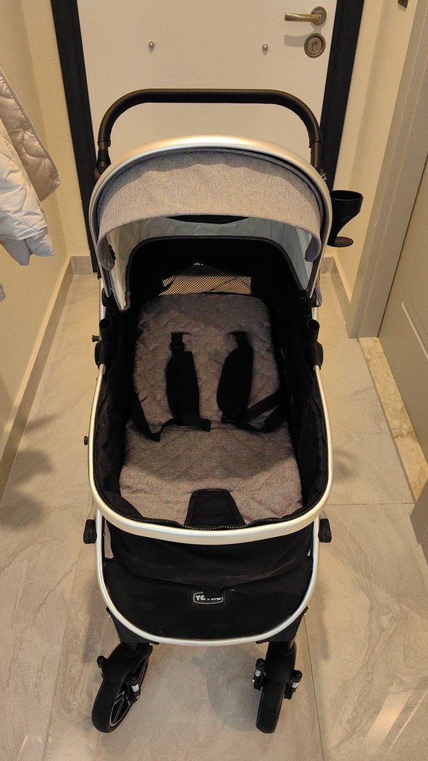 Yoyko Ultimate 3'ü 1 Arada Gri Bebek Arabası - Görsel 4