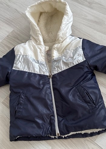 Kürklü Kapüşonlu Erkek Çocuk Mont - Görsel 4