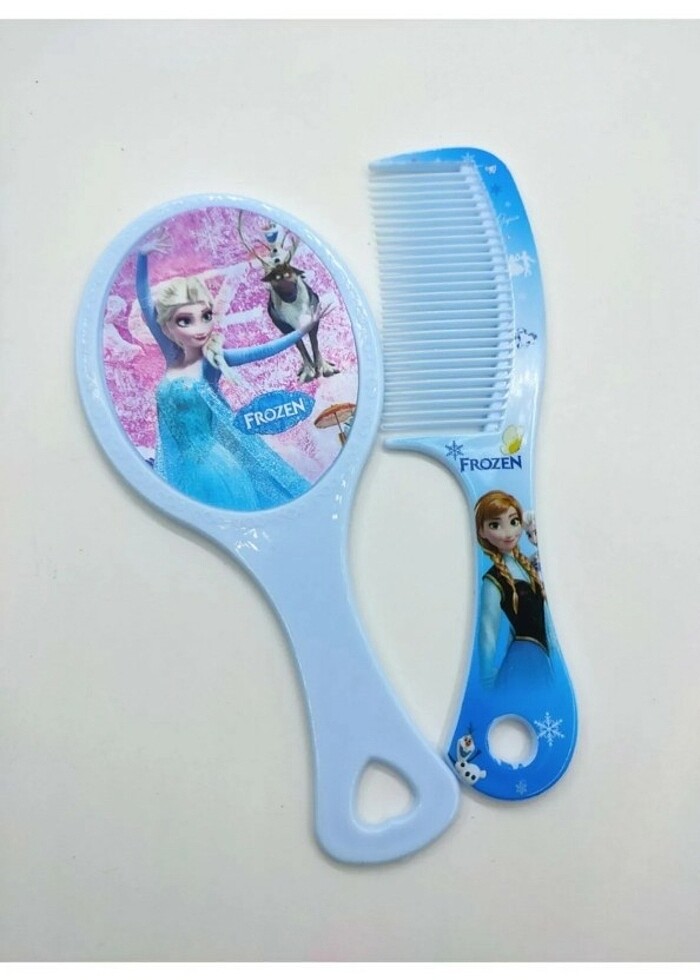 Elsa Karlar Ülkesi Ve Lol Bebekli 3 Boyutlu Ayna Tarak Seti Mavi - Görsel 2