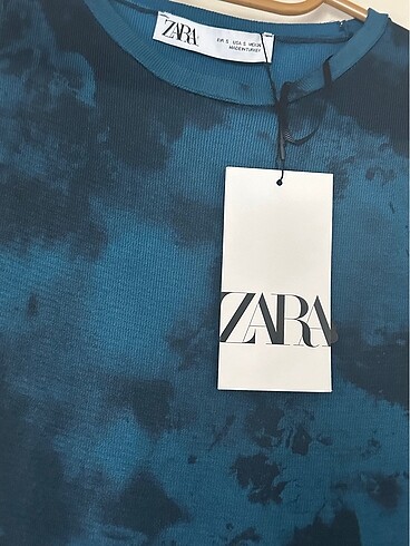s Beden mavi Renk ZARA TRİKO ELBİSE