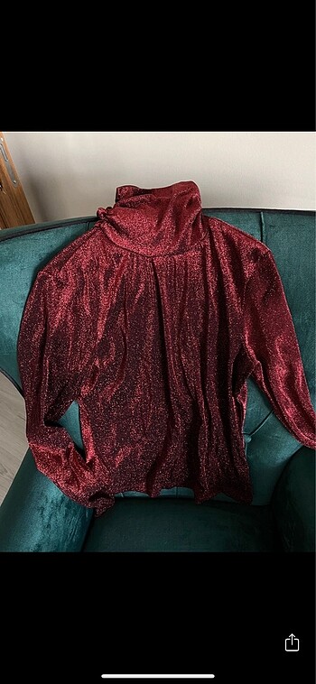 Zara parlak bluz