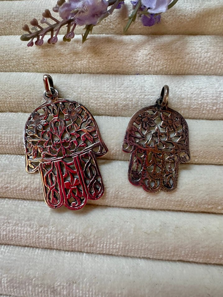 Bohem  Fatma El İşlemeli  Kolye Ucu - Görsel 4