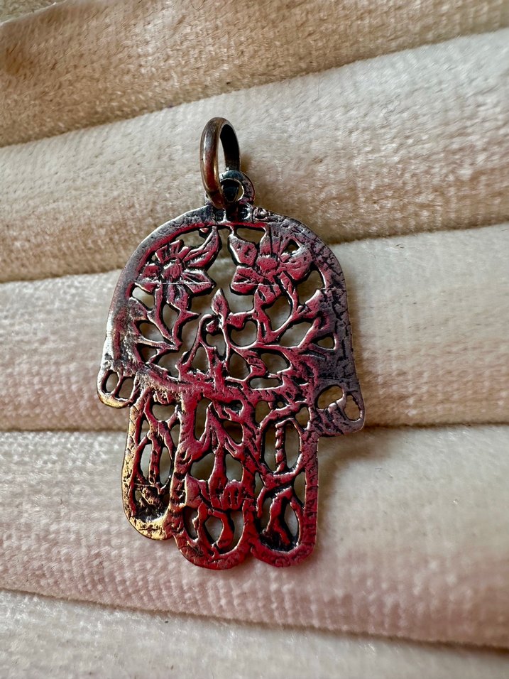 Bohem  Fatma El İşlemeli  Kolye Ucu - Görsel 3