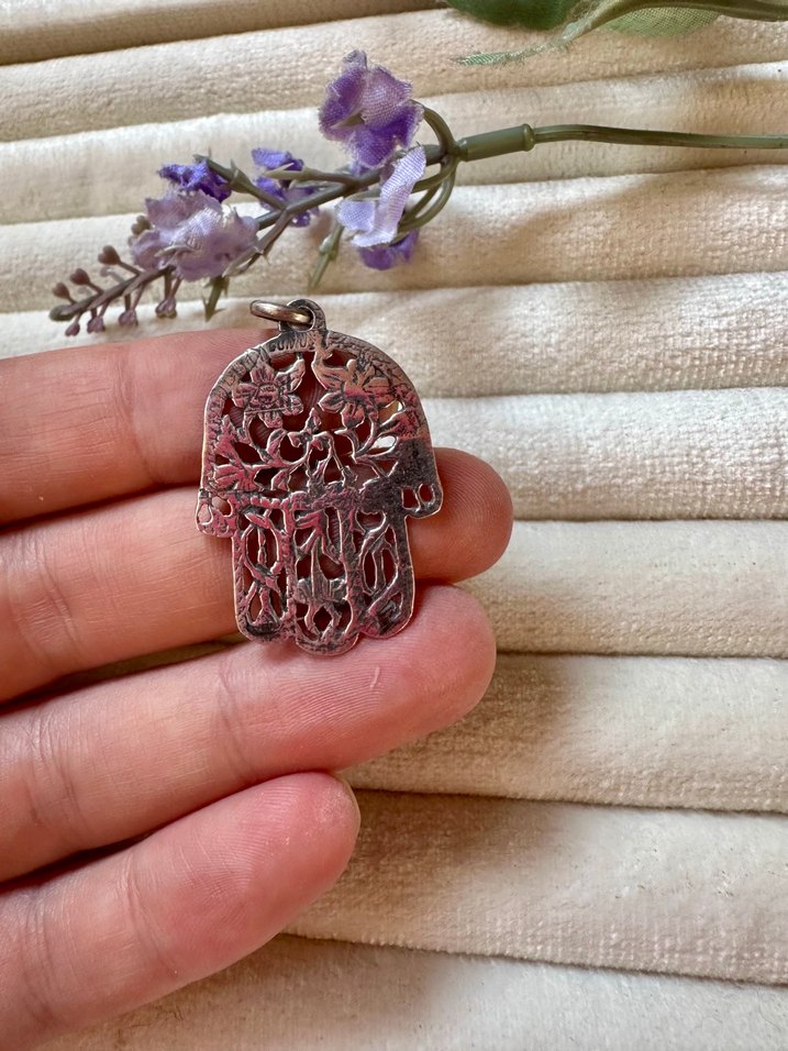 Bohem  Fatma El İşlemeli  Kolye Ucu - Görsel 5