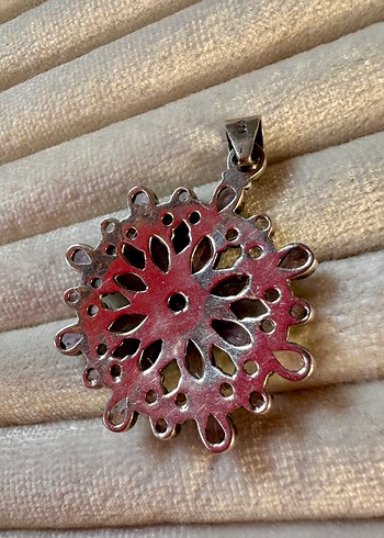 Mor Payetli Vintage Bohem Kolye Ucu - Görsel 3