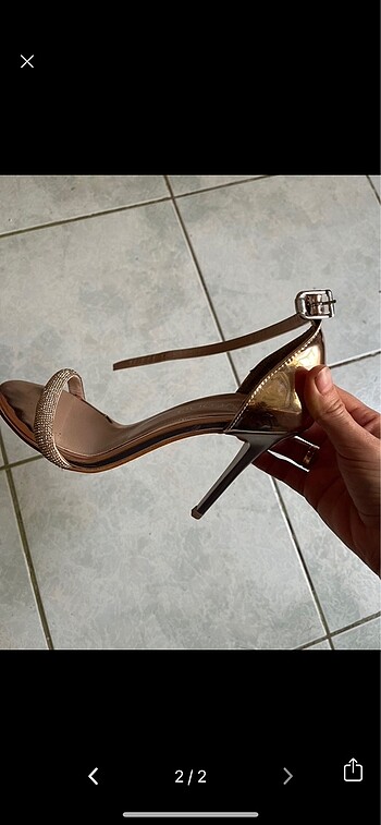 Diğer Sovrana shoes gold topuklu ayakkabı