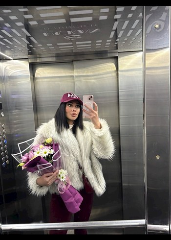 Suni Kürk Ceket - Görsel 2