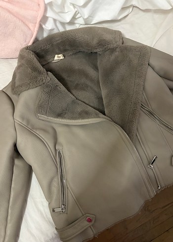 Mango Deri Kürklü Kadın Ceket - Görsel 2