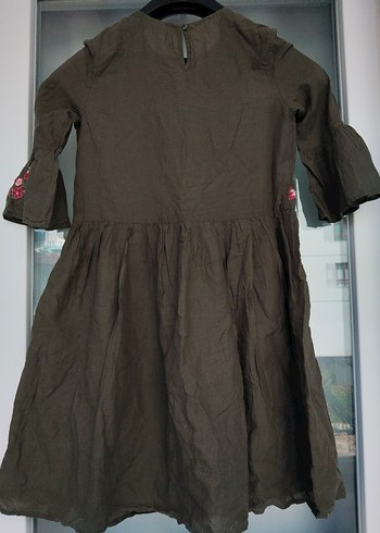 Nakışlı Uzun Kollu Bohem Kız Elbisesi - Görsel 7