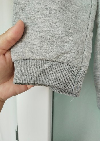 Kız Çocuk Gri Baskılı Sweatshirt - Görsel 3