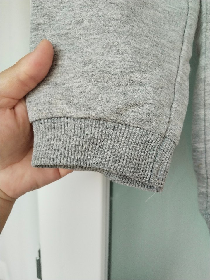 Kız Çocuk Gri Baskılı Sweatshirt - Görsel 3