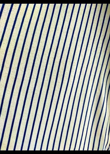 Dantel Detaylı Çizgili Kadın Bluz - Görsel 4