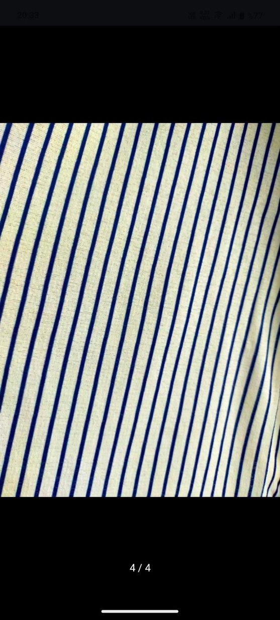 Dantel Detaylı Çizgili Kadın Bluz - Görsel 4