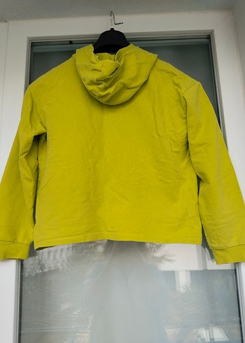 Sarı Kapüşonlu Mini Sweatshirt - Görsel 5