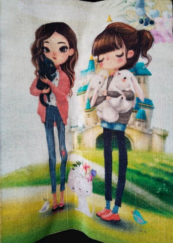 Kız Çocuk Siyah Baskılı Sweatshirt - Görsel 3