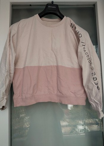 Pembe Baskılı Sweatshirt - Görsel 2