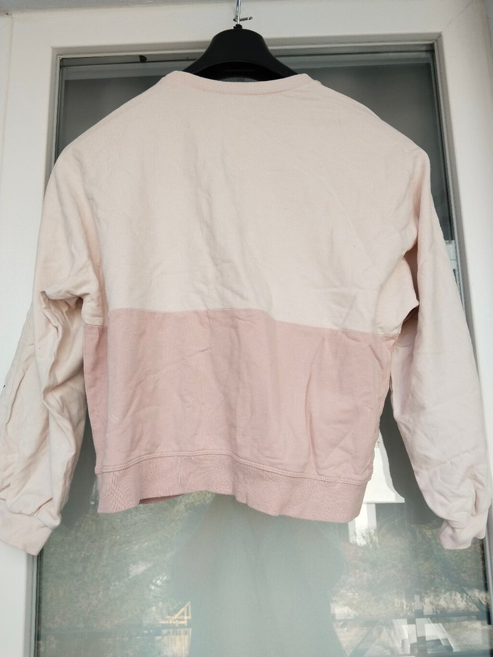 Pembe Baskılı Sweatshirt - Görsel 4