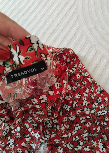 Kırmızı Renkli Uzun Bohem Midi Etek - Görsel 5