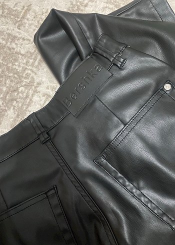 Bershka bershka Deri Kadın Pantolon