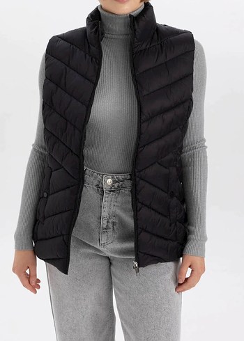 Defacto Dik Yaka Şişme Yelek - Görsel 2