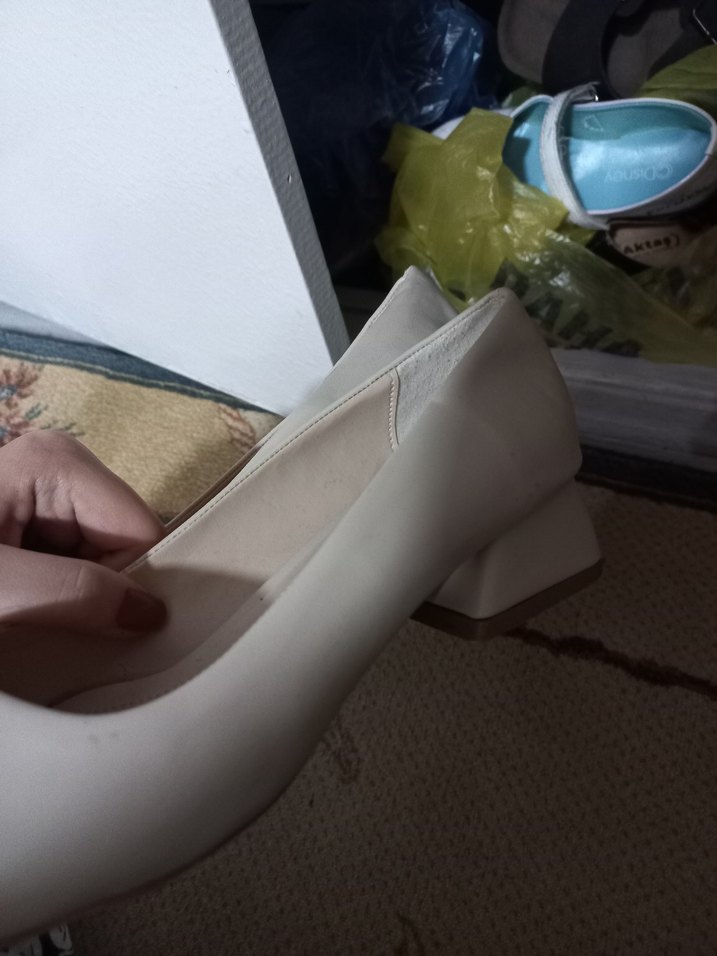 wiessa Beyaz Kadın Dolgu Topuklu - Görsel 2