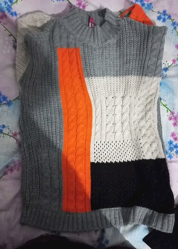 Gri Balıkçı Yaka Kadın Triko Kazak - Görsel 3