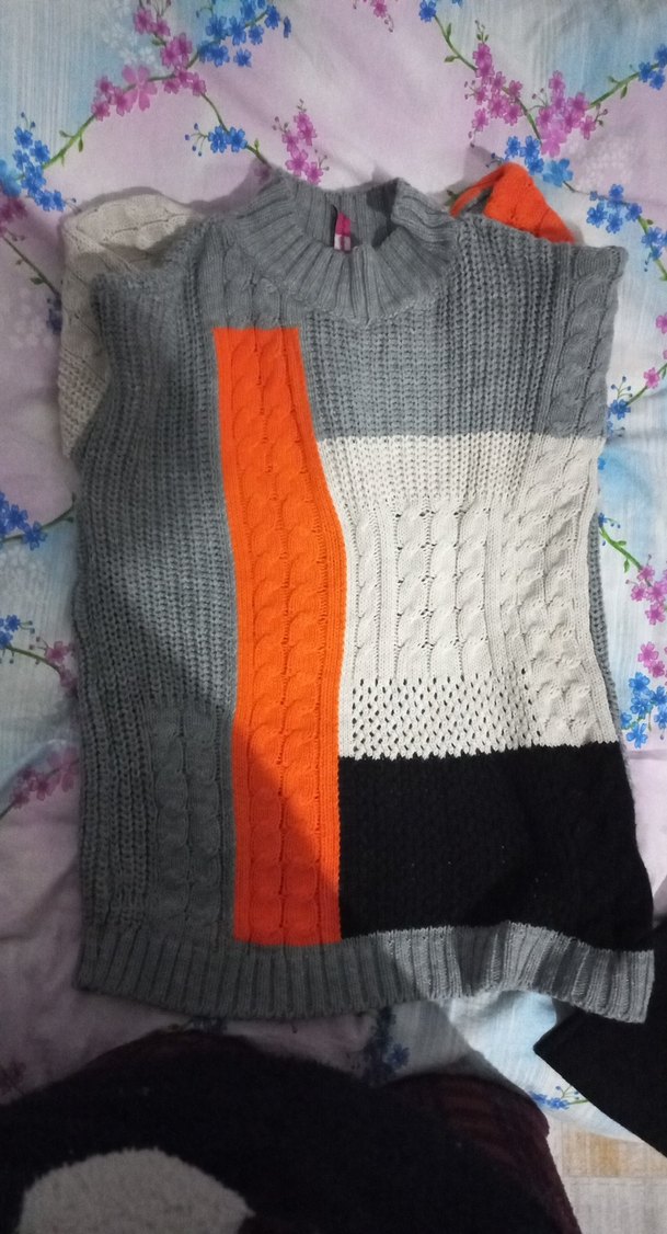 Gri Balıkçı Yaka Kadın Triko Kazak - Görsel 3