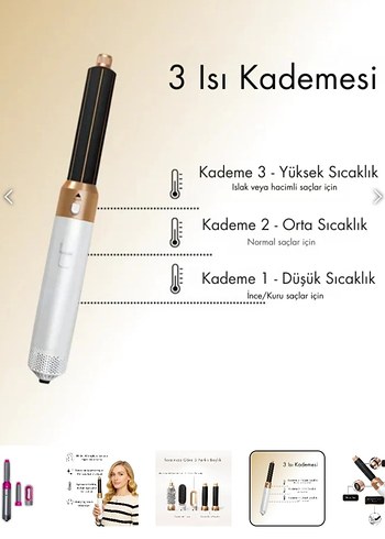  Beden Velvice 5in 1 Airstyler Saç Şekillendirici