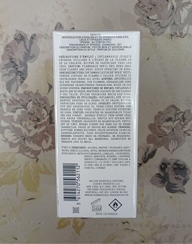 Beden Maison Margiela Replica Under The Lemon Trees Visit