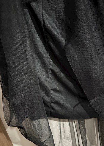 siyah uzun gotik etek - Görsel 3