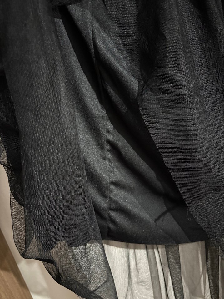 siyah uzun gotik etek - Görsel 3