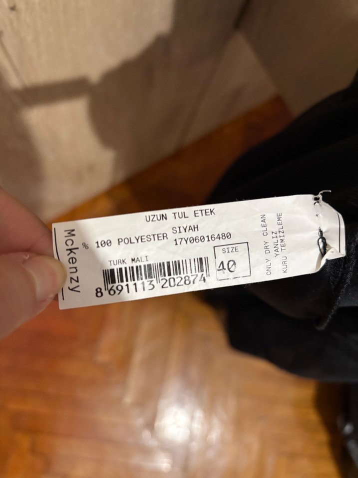 siyah uzun gotik etek - Görsel 4