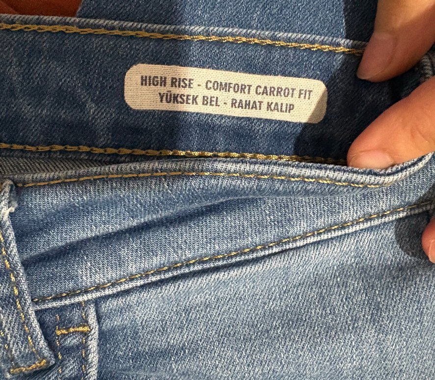 defacto kadın jean file detaylı - Görsel 3