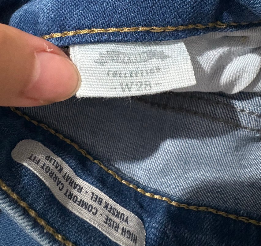 defacto kadın jean file detaylı - Görsel 4