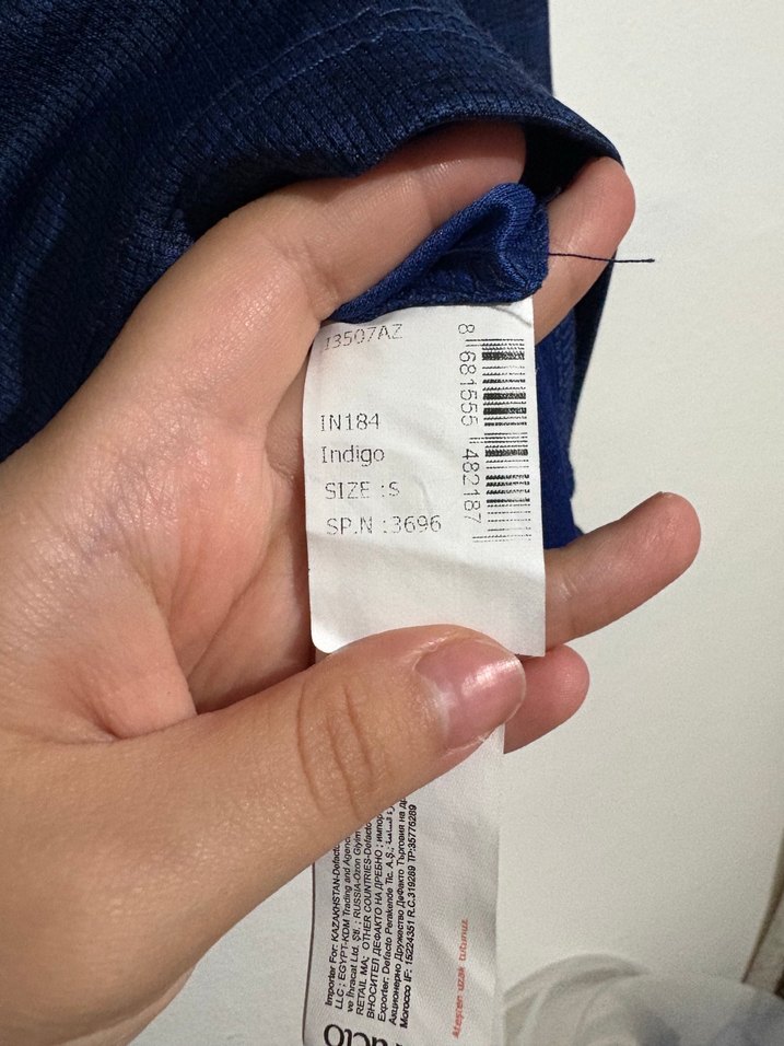 Uzun Kollu Lacivert Kadın Bluz Defacto - Görsel 4